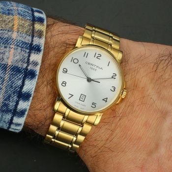 Złoty zegarek męski Certina DS Caimano C017.410.33.032.00 – elegancja, PVD gold, 10 ATM, OUTLET męski zegarek.jpg