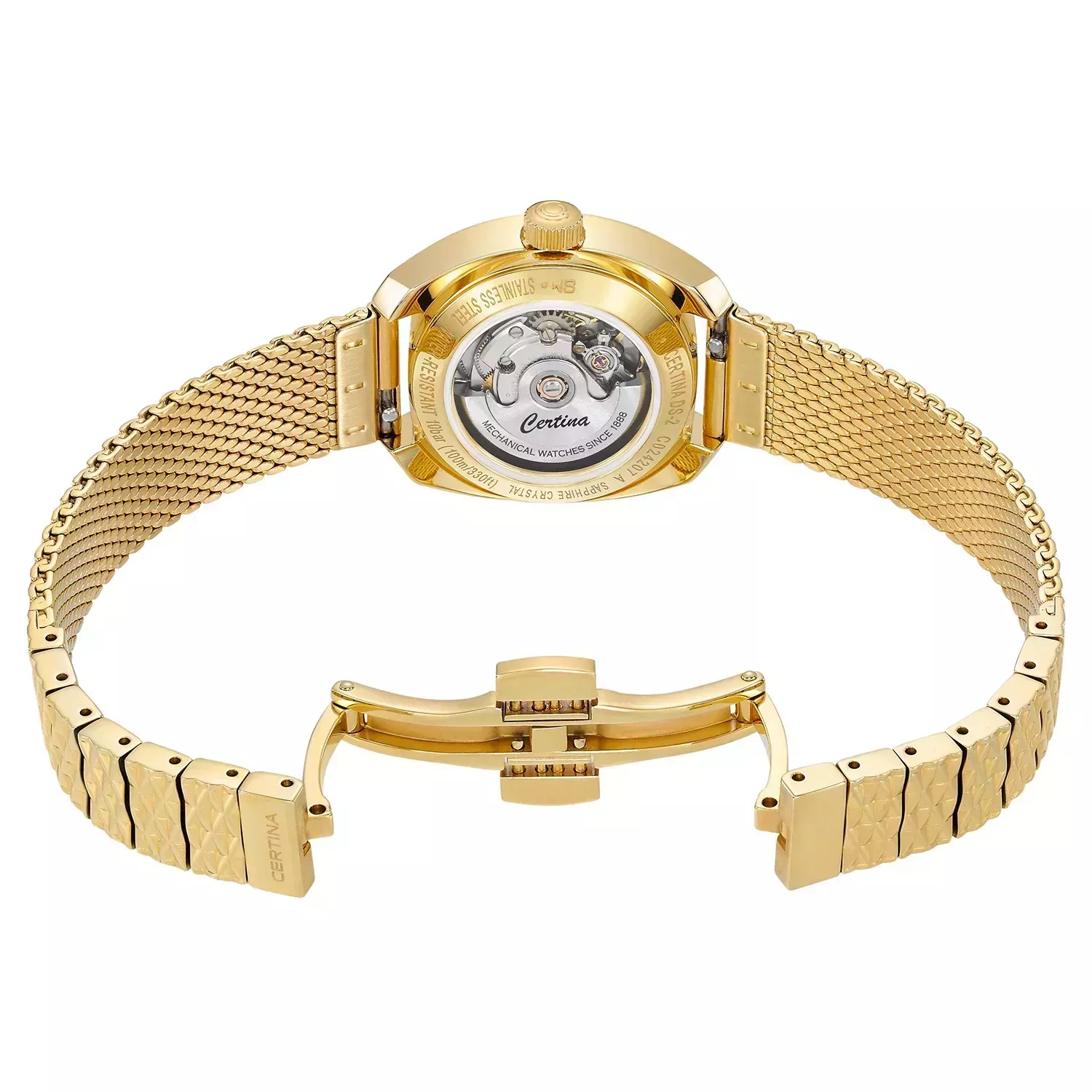 Zegarek damski złoty na bransolecie Certina DS-2 Lady C024.207.33.111 (1).webp