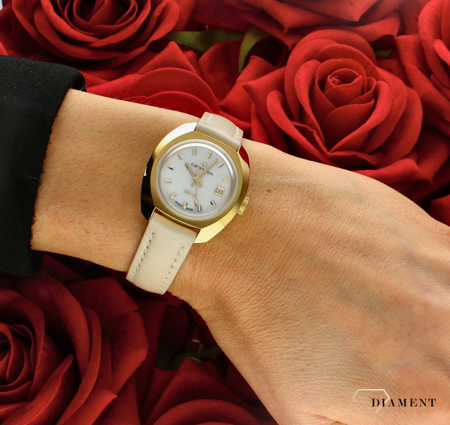 Zegarek damski Certina DS-2 Lady C024.207.36.111.00. Zegarek damski Certina. Damski zegarek z masą perłową. Damski zegarek elegancki na pasku. Zegarek damski szwajcarski. Zegarek damski Certina na pasku idealny na prezent (4).jpg