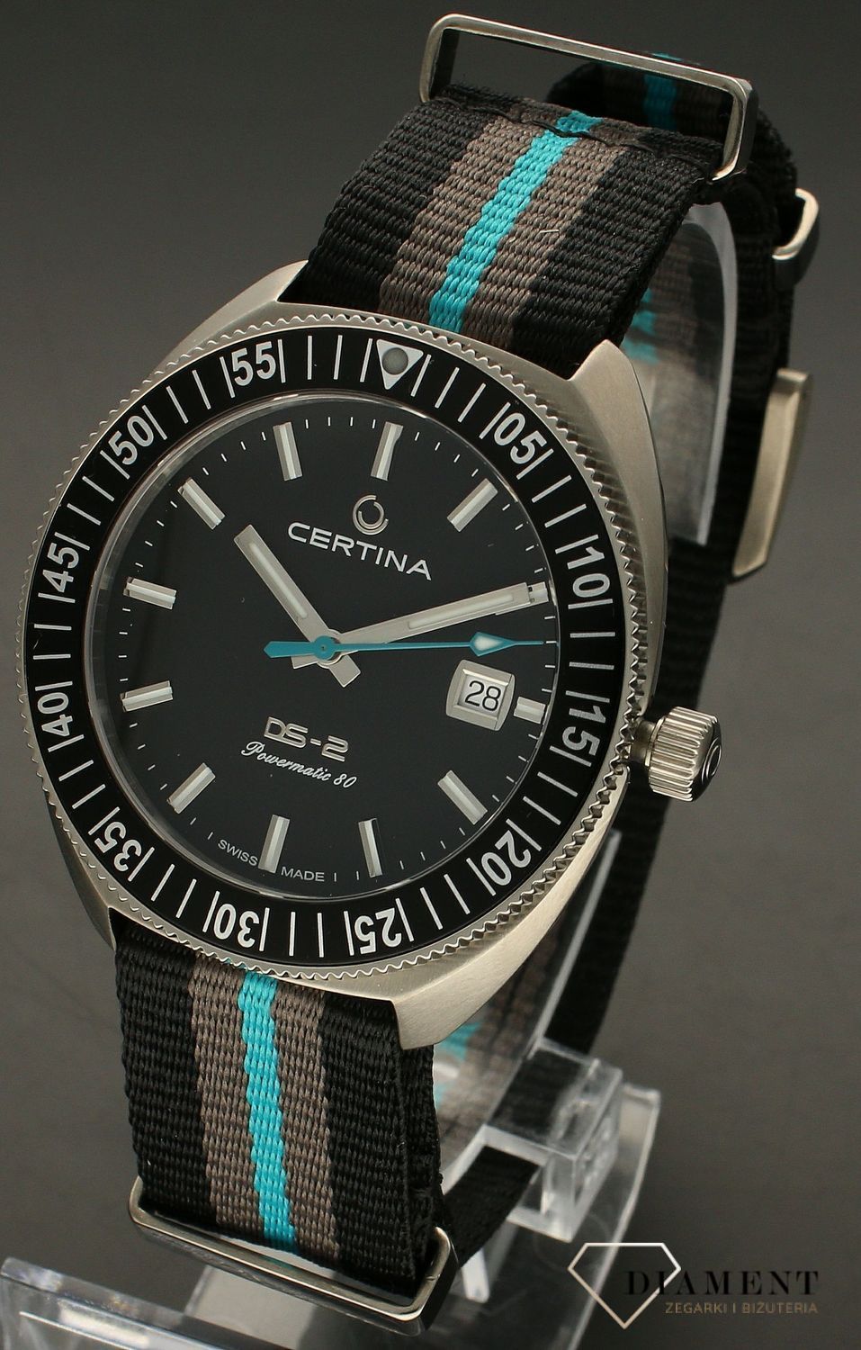 Zegarek męski Certina Limited Edition DS-2 Tourning Bezel Sea Turtle Conservancy C024.607.48.051.10 to edycja specjalna nurkowego czasomierza dla mężczyzn ceniących sobie jakość wykonania oraz ponadczasowy design. Jego stylowy wygląd wyróżni.jpg