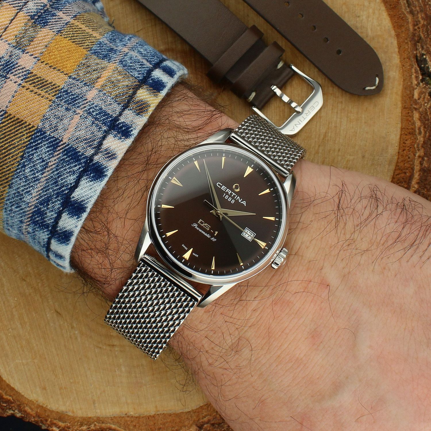 Certina DS-1 Powermatic 80 C029.807.11.291.02 - Zestaw Prezentowy – Zegarek Męski Automatyczny + Pasek Skórzany ...jpg