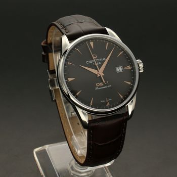 Zegarek męski Certina DS-1 Powermatic 80 C029.807.16.081.01. Elegancki męski zegarek na wytrzymałym skórzanym pasku w kolorze brązowym (1).jpg