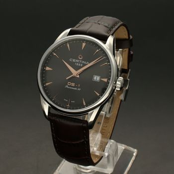 Zegarek męski Certina DS-1 Powermatic 80 C029.807.16.081.01. Elegancki męski zegarek na wytrzymałym skórzanym pasku w kolorze brązowym (2).jpg