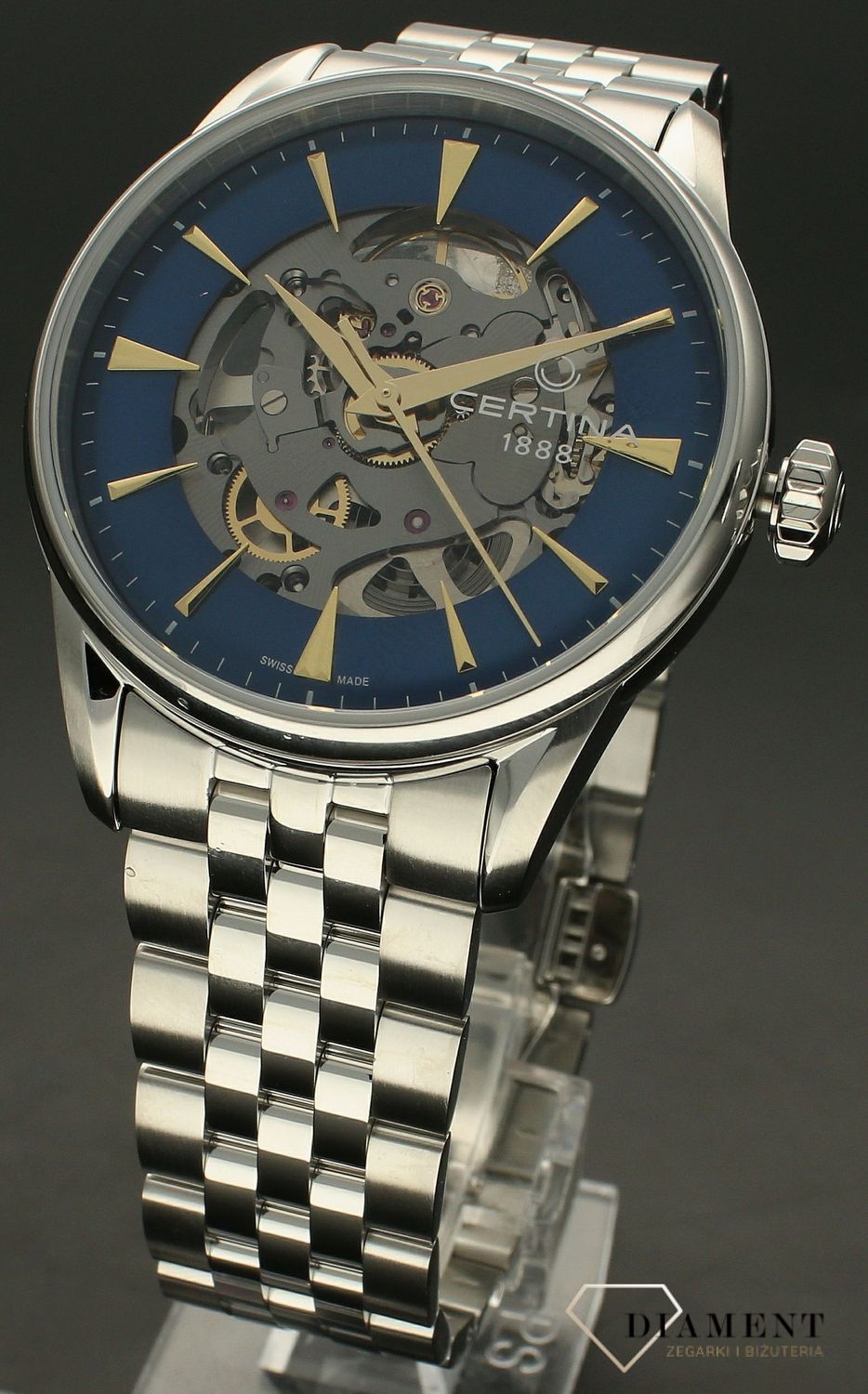 Zegarek damski Certina DS-1 Skeleton C029.907.11.041.00. Zegarek damski Certina. Zegarek Certina z widocznym mechanizmem. Zegarek damski Certina Powermatic 80. Damski zegarek Certina idealny na prezent (3).jpg