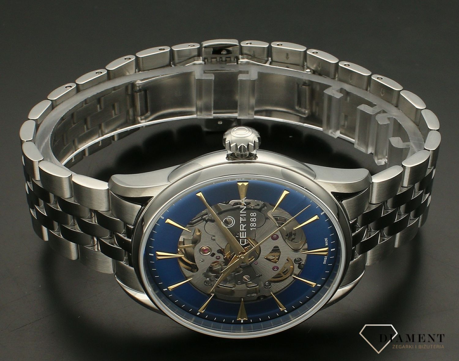 Zegarek damski Certina DS-1 Skeleton C029.907.11.041.00. Zegarek damski Certina. Zegarek Certina z widocznym mechanizmem. Zegarek damski Certina Powermatic 80. Damski zegarek Certina idealny na prezent (3).jpg