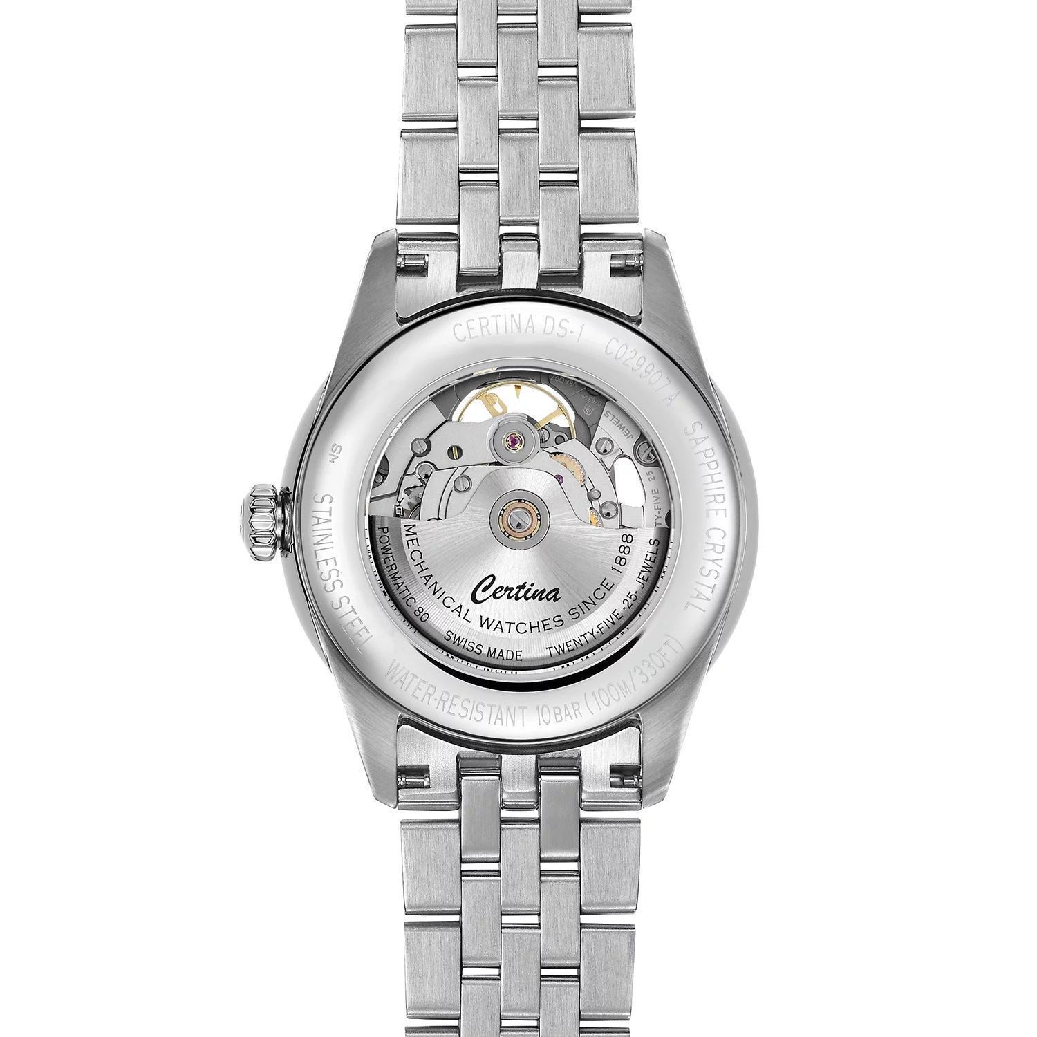 Zegarek damski Certina DS-1 Skeleton C029.907.11.041.00. Zegarek damski Certina. Zegarek Certina z widocznym mechanizmem. Zegarek damski Certina Powermatic 80. Damski zegarek Certina idealny na prezent (3).jpg