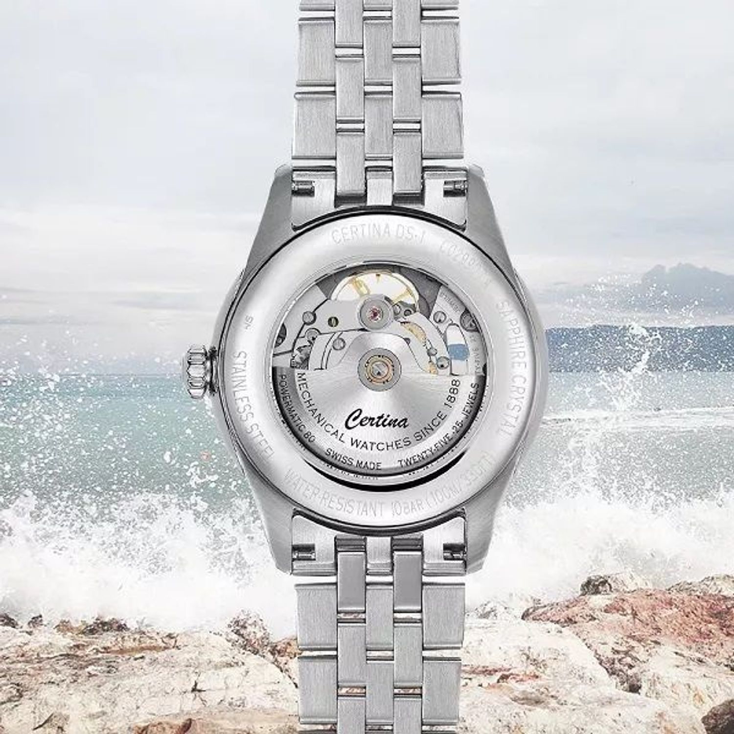 Zegarek damski Certina DS-1 Skeleton C029.907.11.041.00. Zegarek damski Certina. Zegarek Certina z widocznym mechanizmem. Zegarek damski Certina Powermatic 80. Damski zegarek Certina idealny na prezent (3).jpg