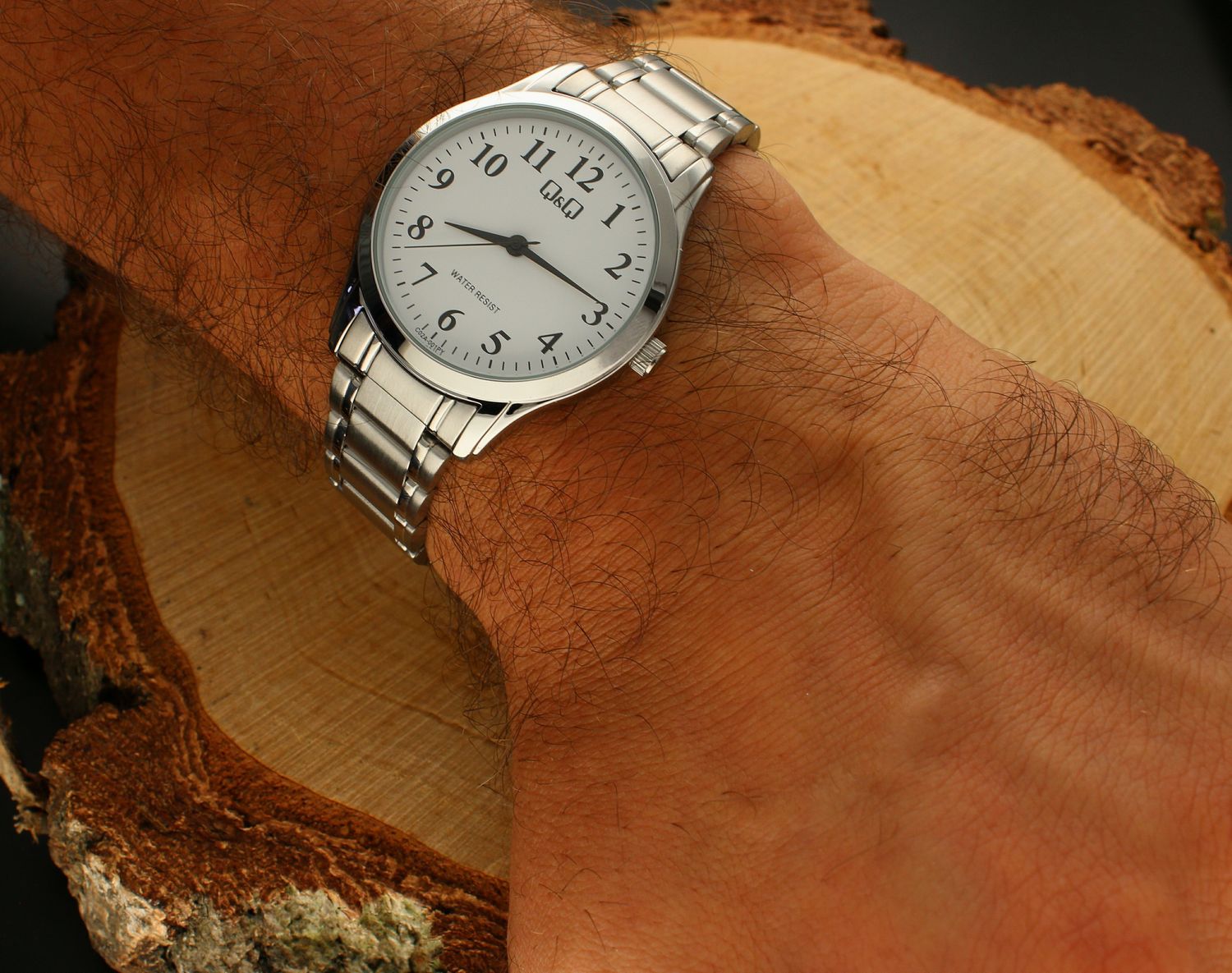 Zegarek męski QQ na bransolecie C02A-001P.jpg