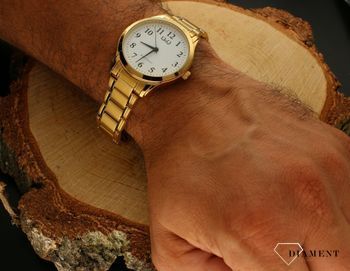 Zegarek męski QQ na złotej bransolecie C02A-002P (5).jpg