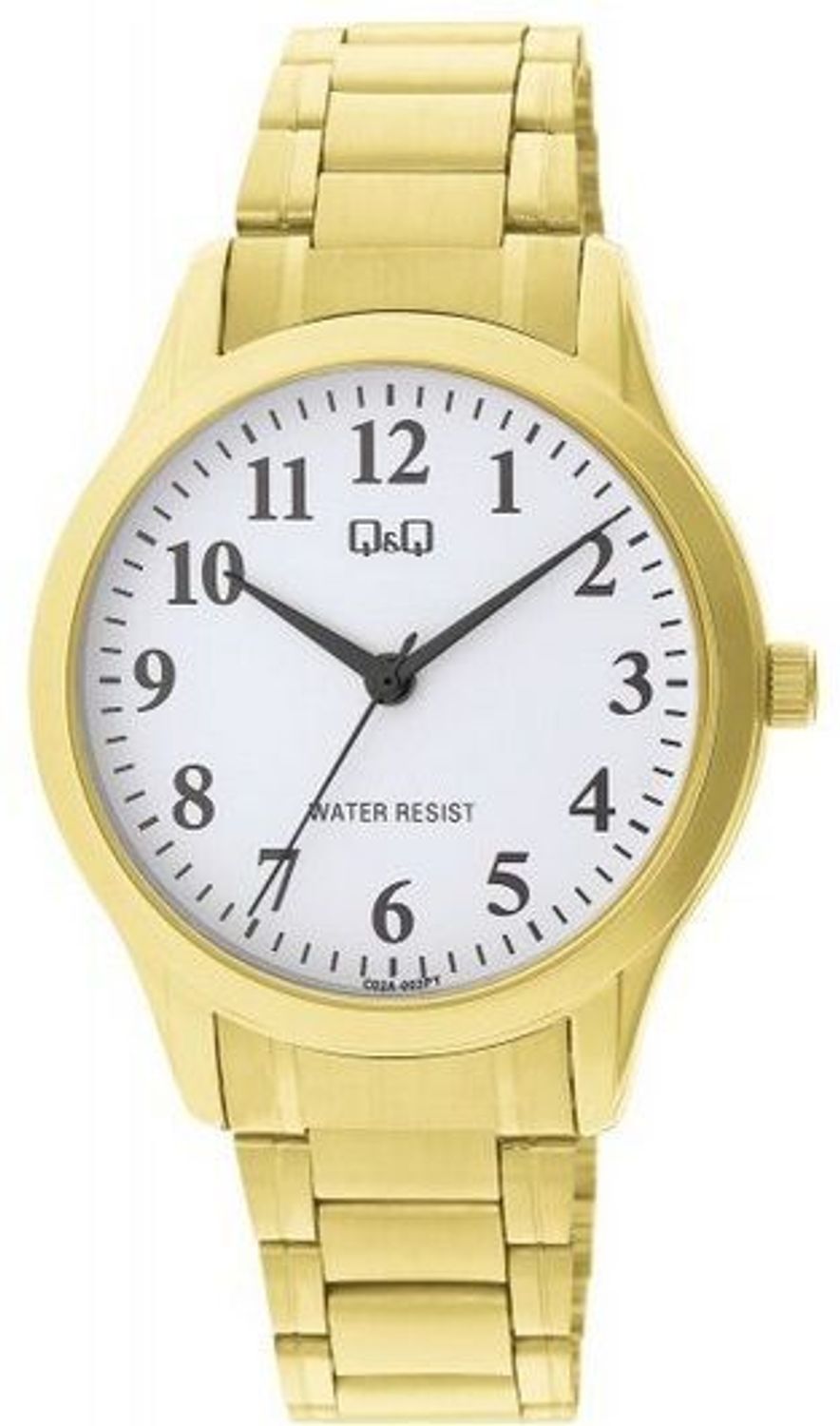 Zegarek męski QQ na złotej bransolecie C02A-002P. Męski zegarek na bransolecie. Zegarek męski na złotej bransolecie. Zegarek na złotej bransolecie idealny na prezent dla mężczyzny..jpg