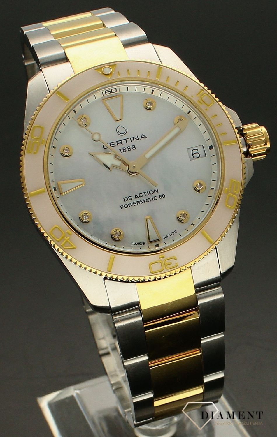 Zegarek damski Certina DS Action Lady Diamonds Powermatic 80 C032.007.22.116 (2).jpg