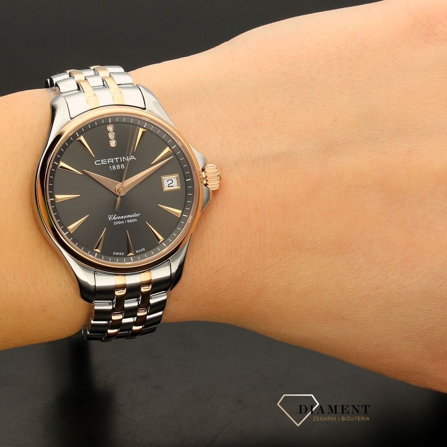 Zegarek damski Certina DS Action Lady Diamonds Chronometer C032.051.22.086.00.jpg