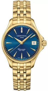 Zegarek damski Certina DS Action Lady Diamonds Chronometer C032.051.33.046.00 to wyjątkowy czasomierz, posiadający mechanizm kwarcowy ze wskaźnikiem wyczerpania baterii. Biżuteryjny zegarek, z wyjątkową granato.jpg