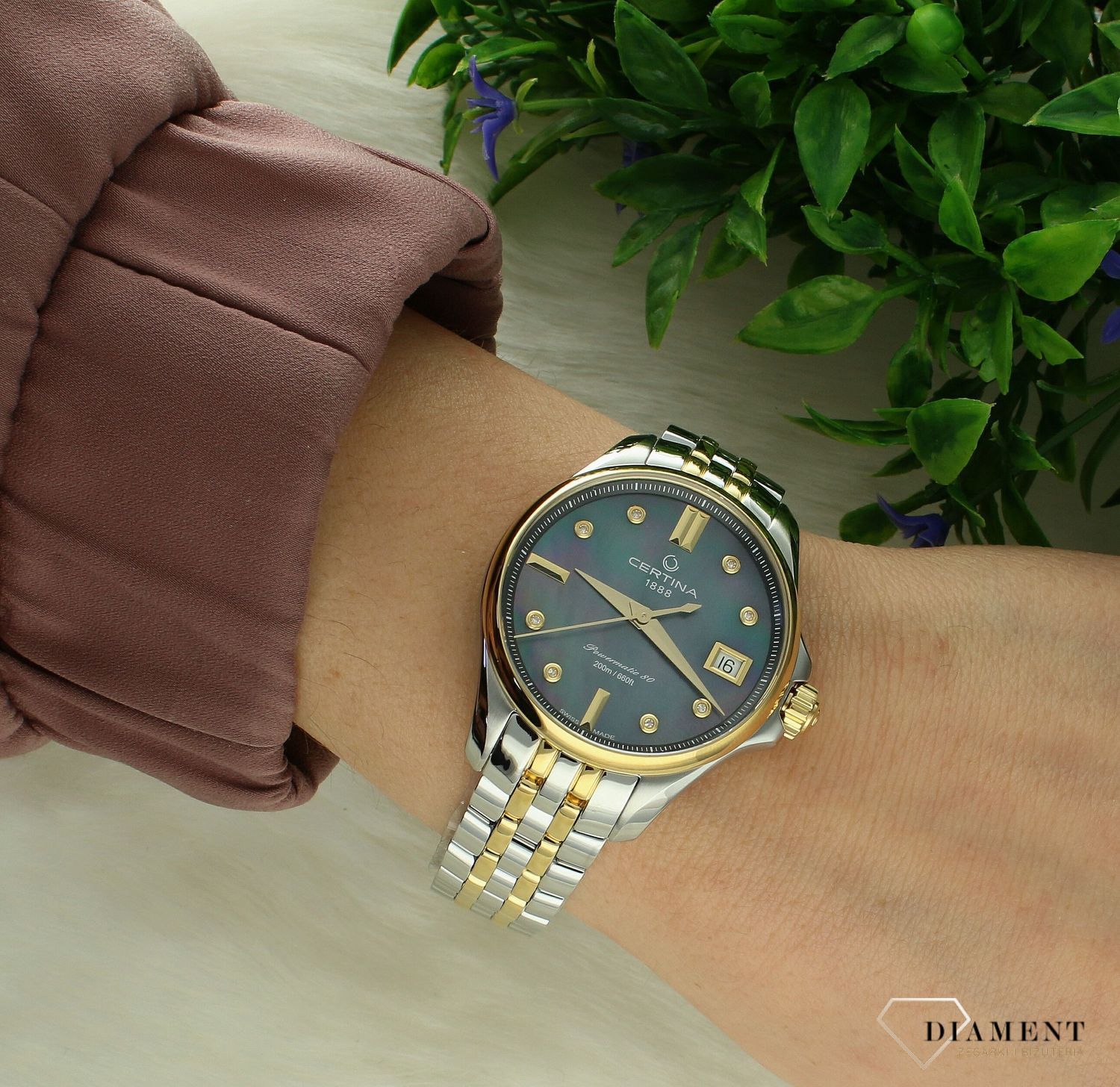 Zegarek damski na bransolecie Certina DS Action Lady Diamonds Powermatic 80 C032.207.22.126 (2).jpg