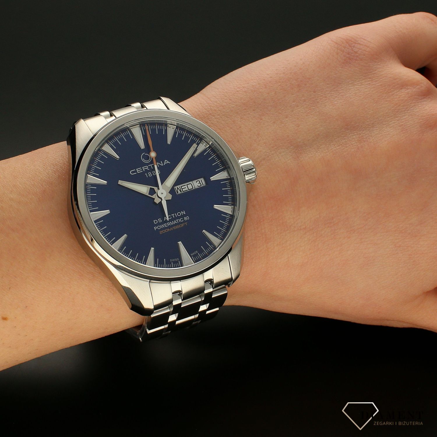 Zegarek męski Certina DS Action Powermatic 80 C032.430.11.041.00 (C0324301104100) (5).webp