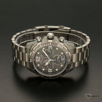  Zegarek męski Certina DS Action Chrono Diver Titanium C032.434.44.087.00. Zegarek męski z datownikiem. Zegarek męski na stalowej bransolecie.  (4).jpg