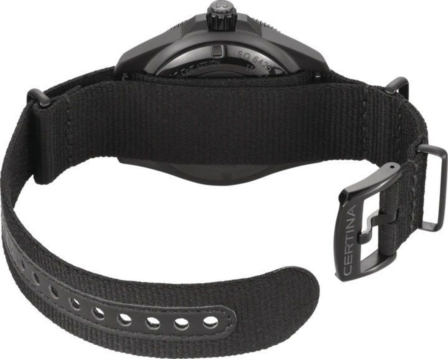 Zegarek męski Certina DS Action Diver Powermatic 80 C032.607.38.051.00. Zegarek męski automat. Zegarek męski do nurkowania z obracanym bezlem. Męski zegarek czarny. Szwajcarski zegarek do nurkowania.Zegarek z zakr.jpg