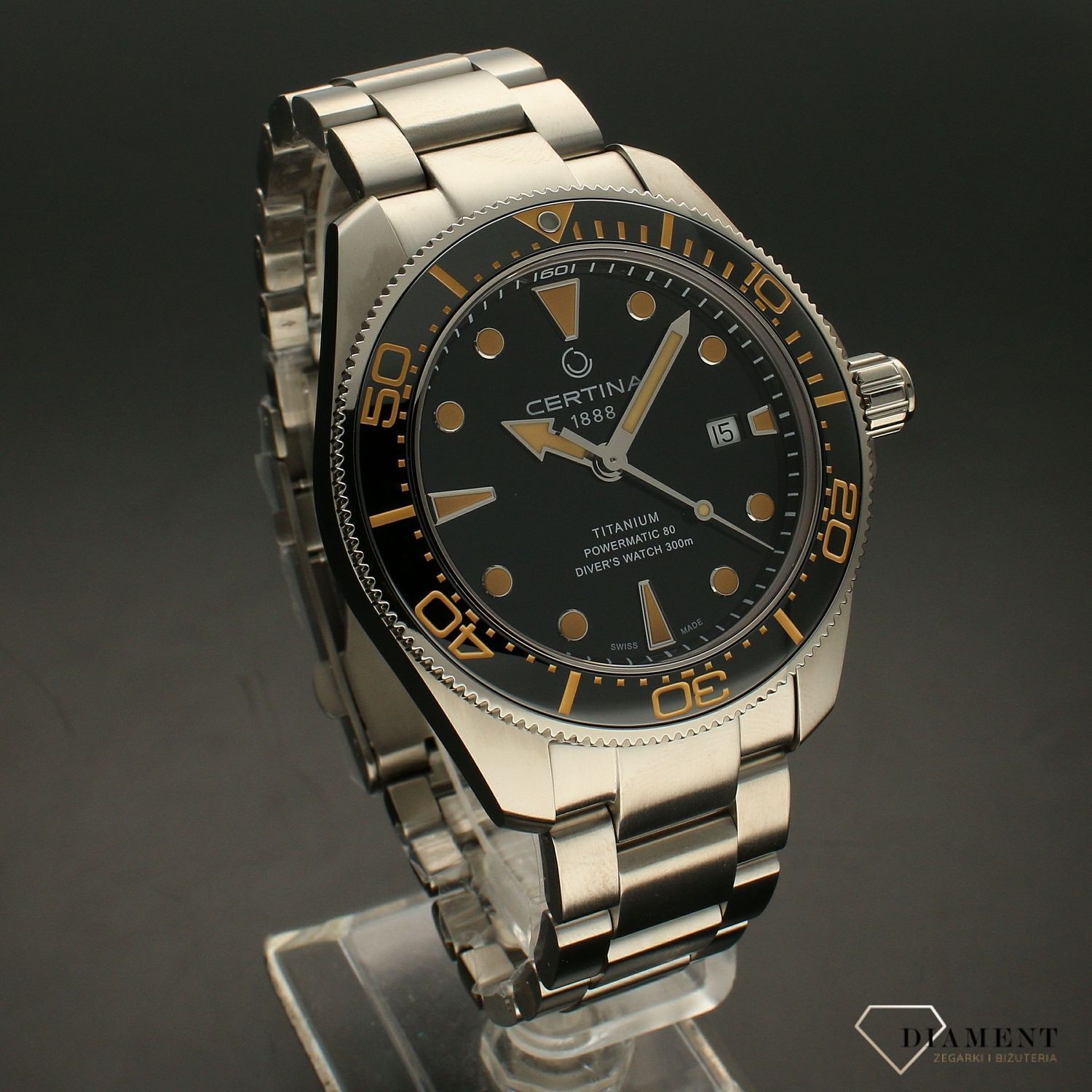 Zegarek męski Certina 'Tytan na bransolecie' DS Action Diver Powermatic 80 C032.607.44.051.00  (5).webp