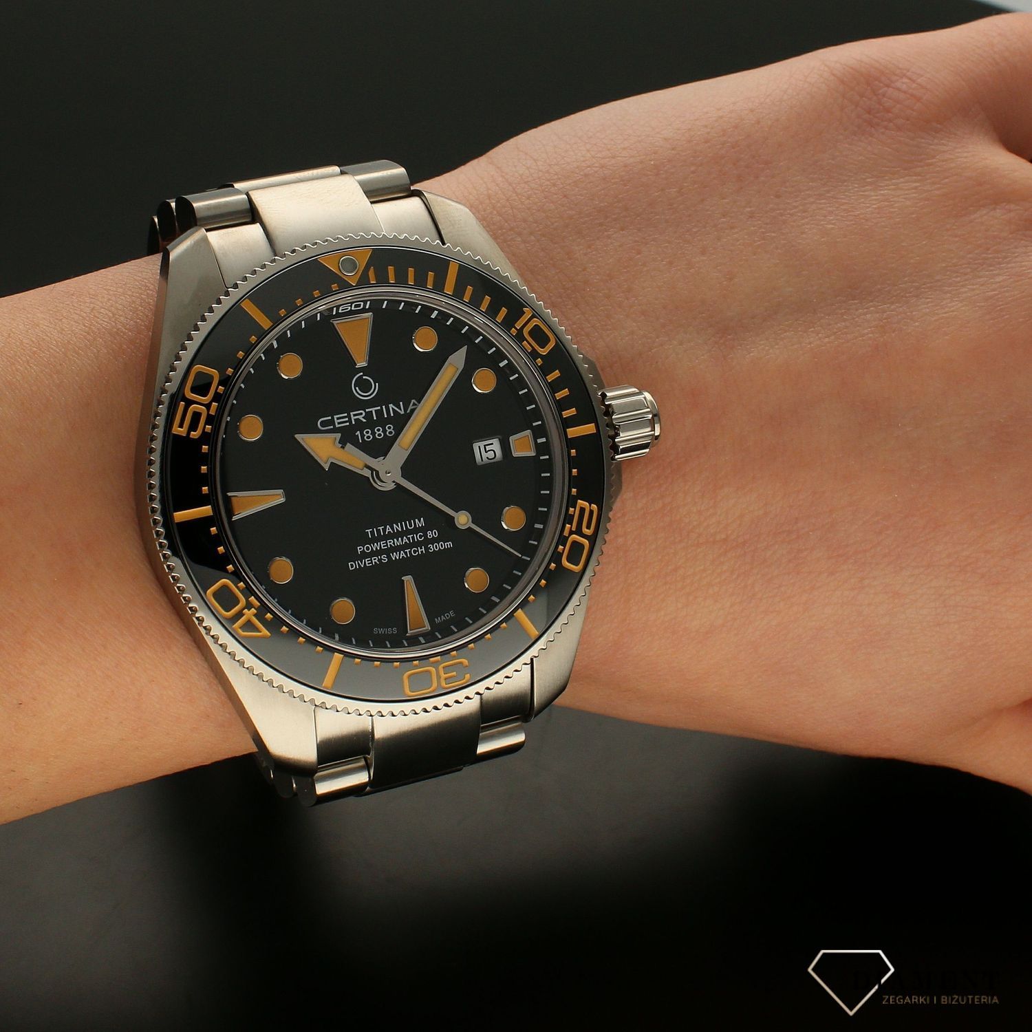 Zegarek męski Certina 'Tytan na bransolecie' DS Action Diver Powermatic 80 C032.607.44.051.00  (5).webp