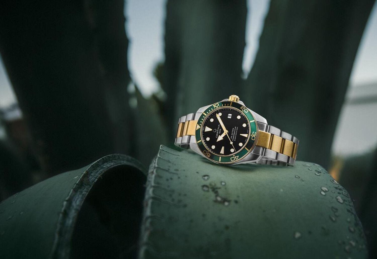 Zegarek męski Certina DS Action na złoto-srebrnej bransolecie Powermatic 80.jpg