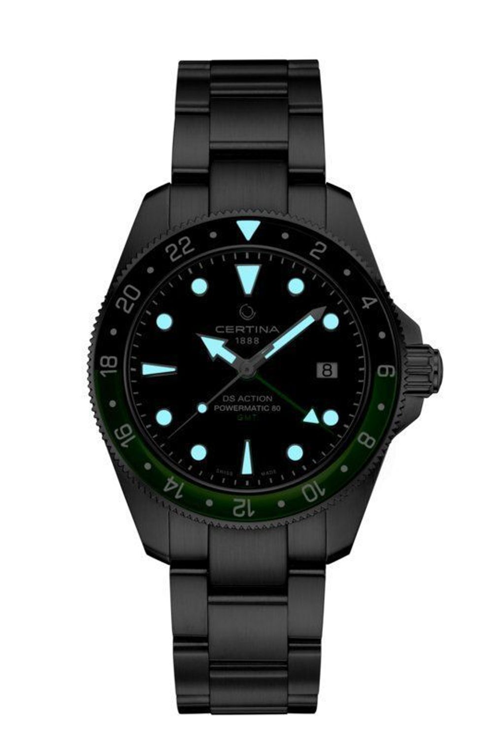 Zegarek męski na bransolecie Certina DS Action Powermatic 80 GMT C032.607.11.051.00.webp
