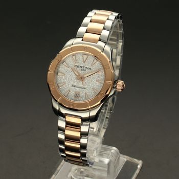 Zegarek damski na bransolecie C032.951.22.031.00 w połączeniu koloru srebrnego i różowego złota. (2).jpg