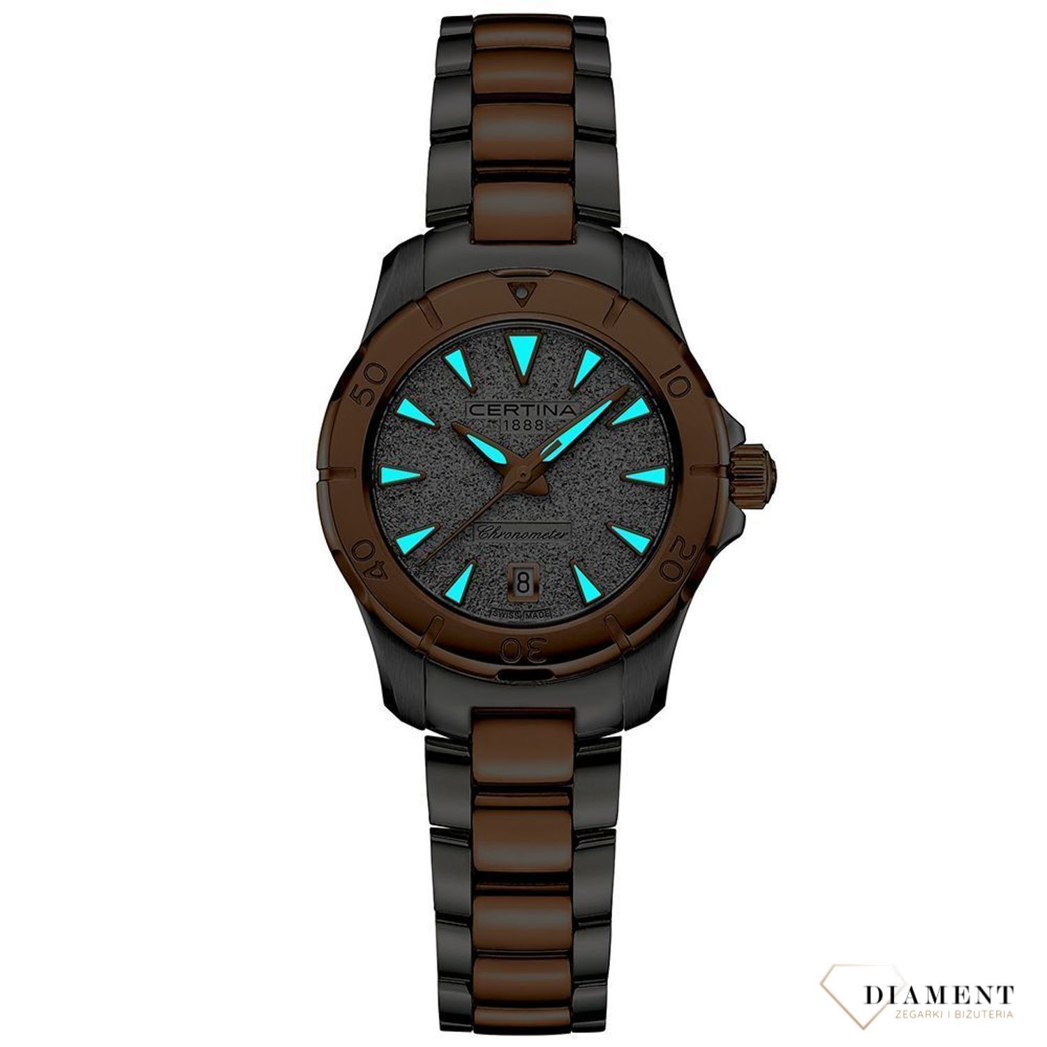 Zegarek damski na bransolecie C032.951.22.031.00 w połączeniu koloru srebrnego i różowego złota (1).jpg