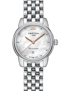 Zegarek damski Certina DS-8 Lady 27mm – srebrny z tarczą z masy perłowej.jpg