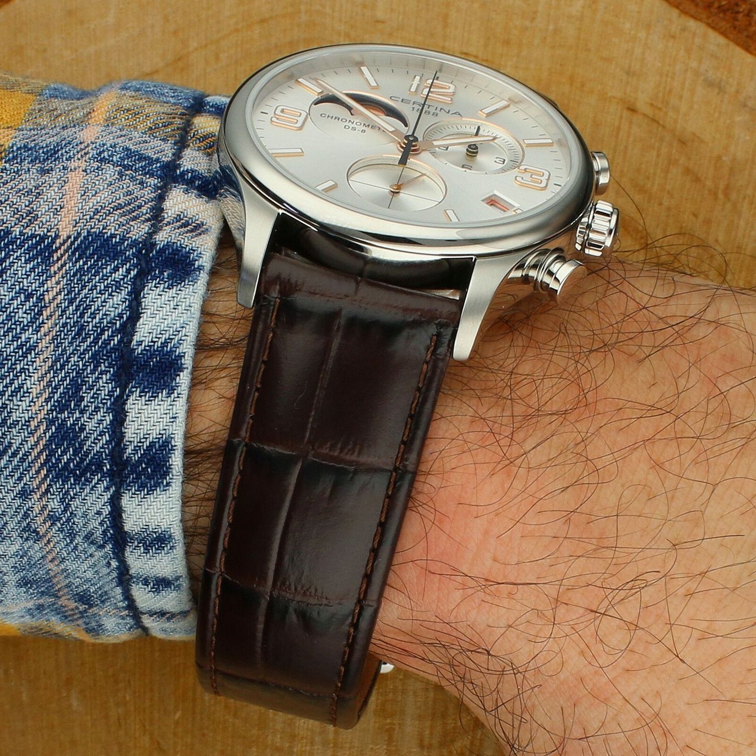 Zegarek męski na pasku Certina 'Faza Księżyca'  C033.460.16.037.00.jpg