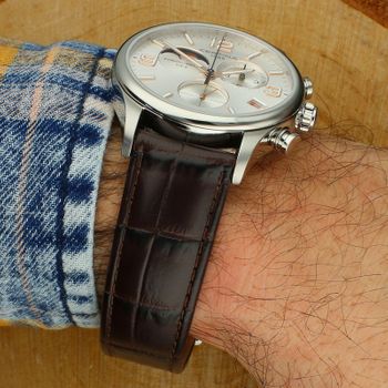 Certina DS-8 Chrono Moon Phase C033.460.16.037.00 – fazy księżyca, chronograf, Precidrive brązowy.jpg