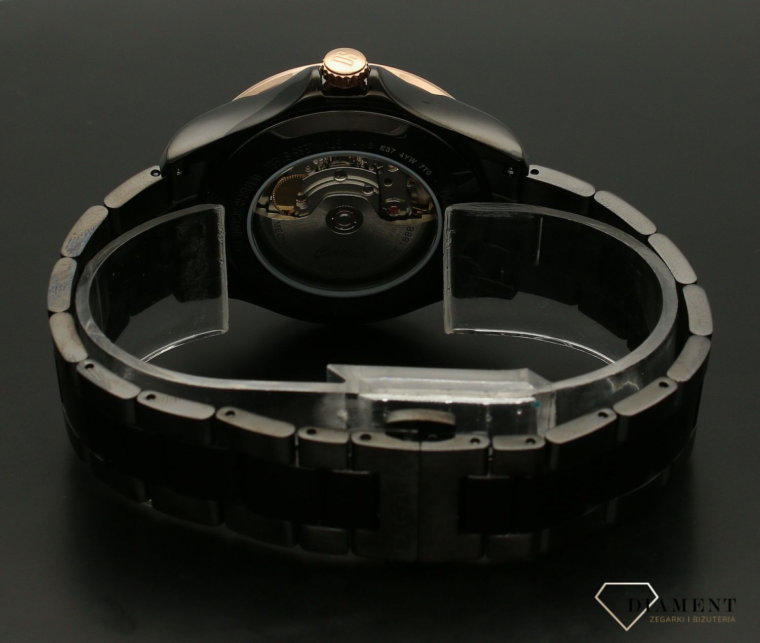 Zegarek męski Certina DS-8 Automatic C033.807.33.057.00. Zegarek męski Certina. Zegarek męski automatyczny. Zegarek męski w czarnym kolorze. Zegarek idealny na prezent..jpg