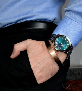 Certina DS-8 COSC Chronometer C033.851.21.097.00 to męski zegarek wykonany ze stali przyjemny w noszeniu i kolorowy zegarek  z zieloną tarczą Certina Chronometer ds-8. Zegarki Certina (2).JPG
