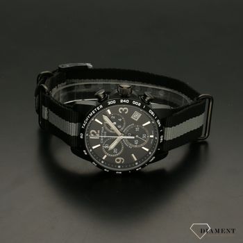 Bardzo elegancki zegarek męski w ciemnych kolorach, z wyraźną męską czarną tarczą. Zegarek męski to świetny pomysł na prezent dla mężczyzny. Zapraszamy!  (3).jpg