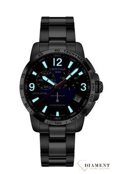 Zegarek męski z limitowanej serii Yamaha Monster 2020 na bransolecie z niebieską tarczą. Podświetlenie Super-LumiNova (1).jpg