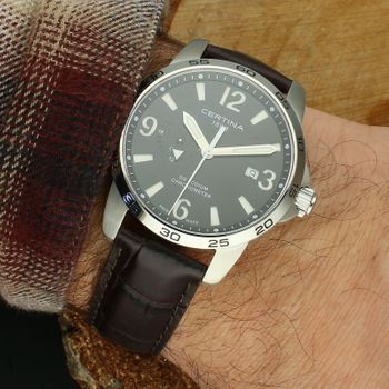 Certina DS Podium C034.455.16.050.00 – męski zegarek Swiss Made GMT, chronometr OUTLET black.jpg