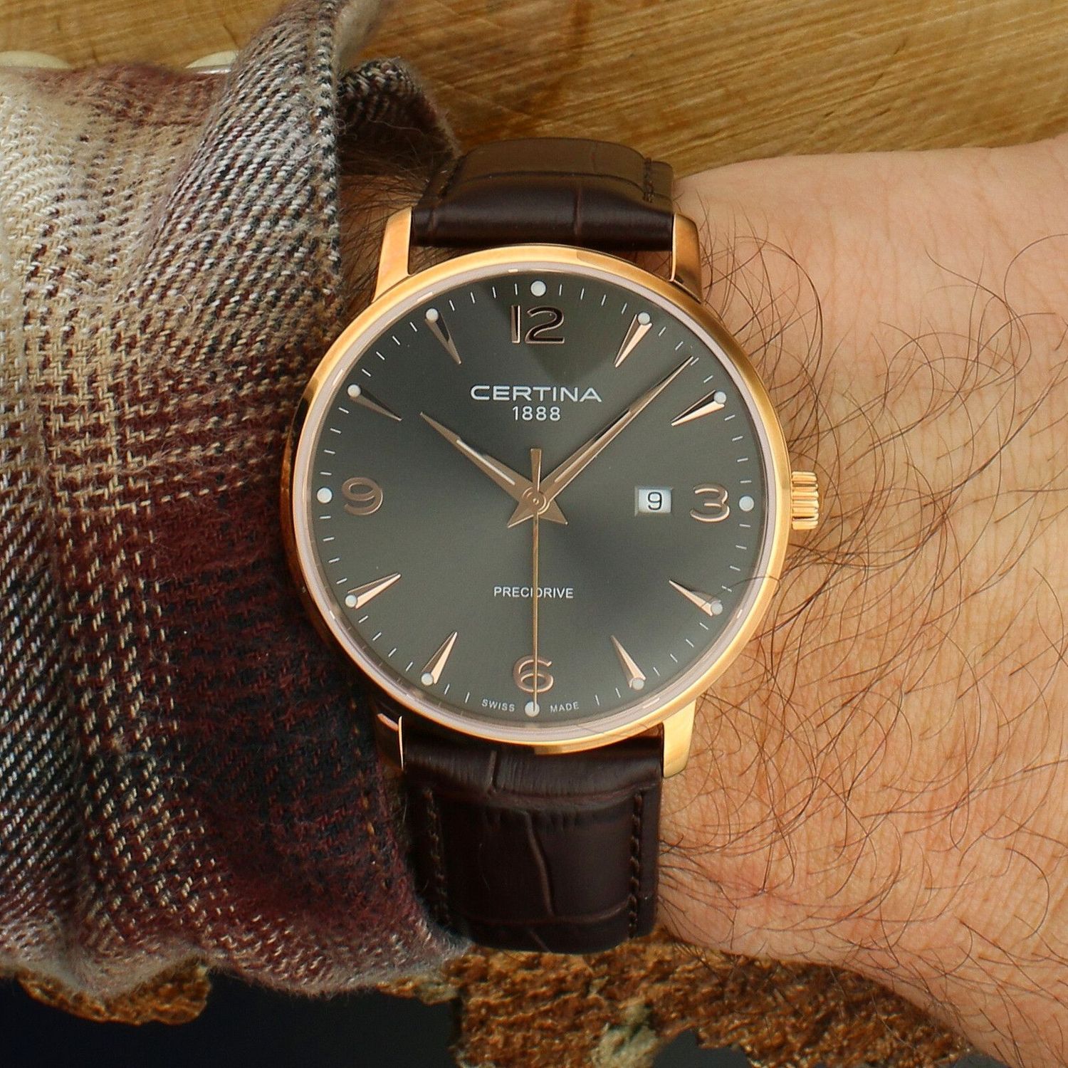 Certina DS Caimano C035.410.36.087.00 – Zegarek Męski Swiss Made, Różowe Złoto, Precidrive, OUTLET C035.410.36.087.00.jpg