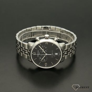 Zegarek męski z męską czarną tarczą i solidną stalową bransoletą. Idealny pomysł na prezent dla mężczyzny. Darmowa wysyłka! Zapraszamy  (4).jpg