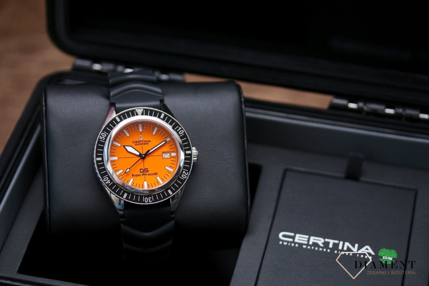 Zegarek męski Certina DS Super PH500M Powermatic 80 Orange Diver (2).jpg