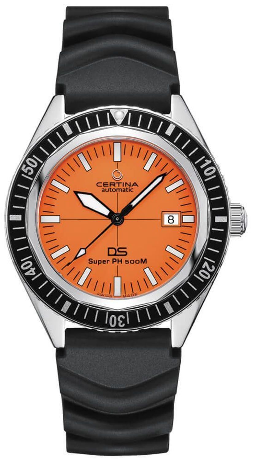 Zegarek męski Certina DS Super PH500M Powermatic 80 Orange Diver (2).jpg