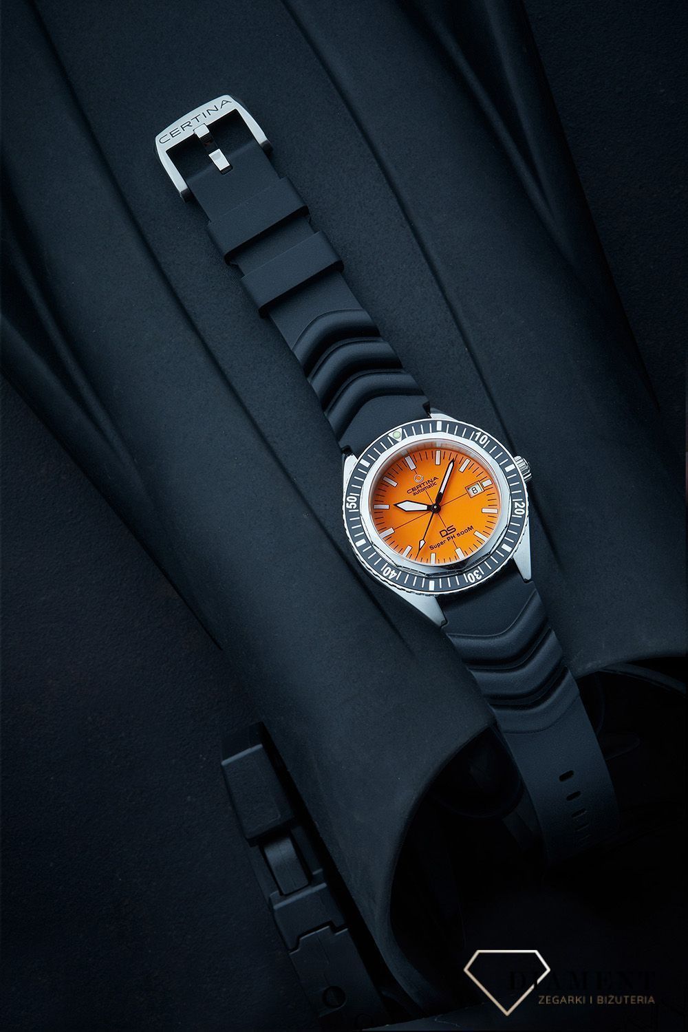 Zegarek męski Certina DS Super PH500M Powermatic 80 Orange Diver (2).jpg