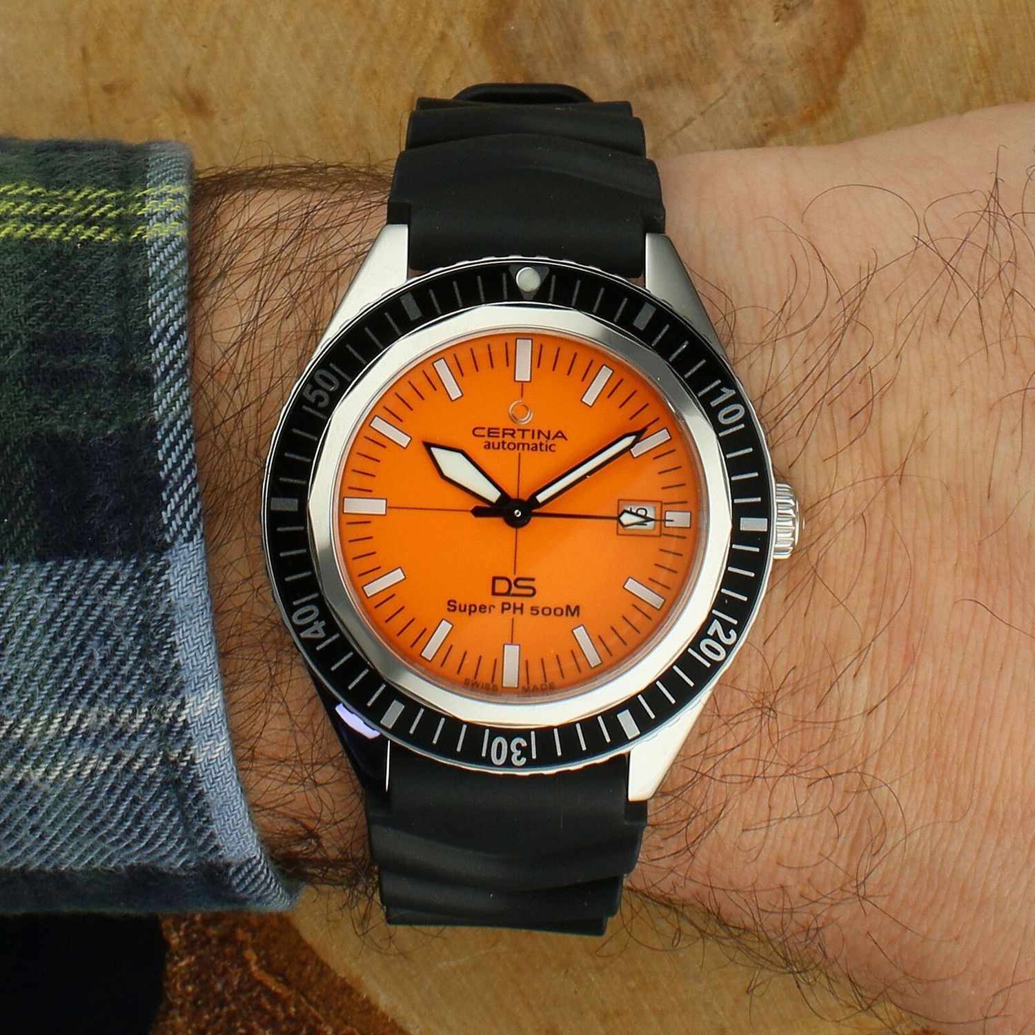 Zegarek męski Certina DS Super PH500M Powermatic 80 Orange Diver (2).jpg