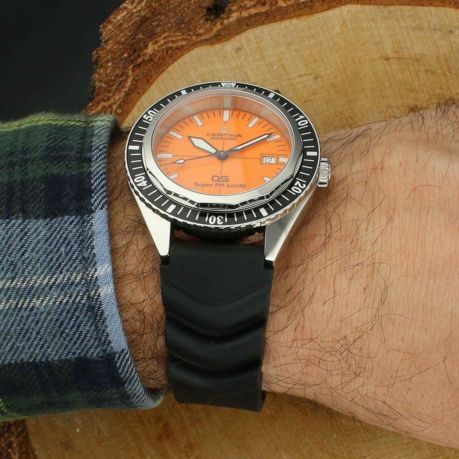 Zegarek męski Certina DS Super PH500M Powermatic 80 Orange Diver (2).jpg