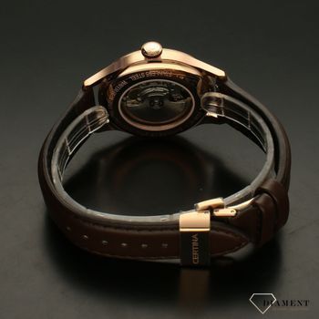 Zegarek męski na pasku ''Powermatic 80'' C038.407.36.087.00 z kopertą w kolorze różowego złota na brązowym pasku (4).jpg