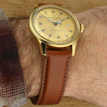 Zegarek męski Certina DS-1 C038.407.36.367.00 – Automatyczny, złota tarcza, skórzany pasek automat.jpg