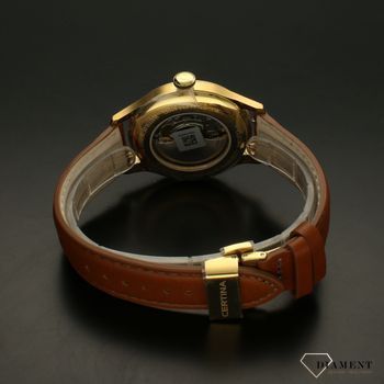 Zegarek męski na brązowym pasku ze złotą tarczą Certina DS Powermatic 80 C038.407.36.367.00  (1).jpg
