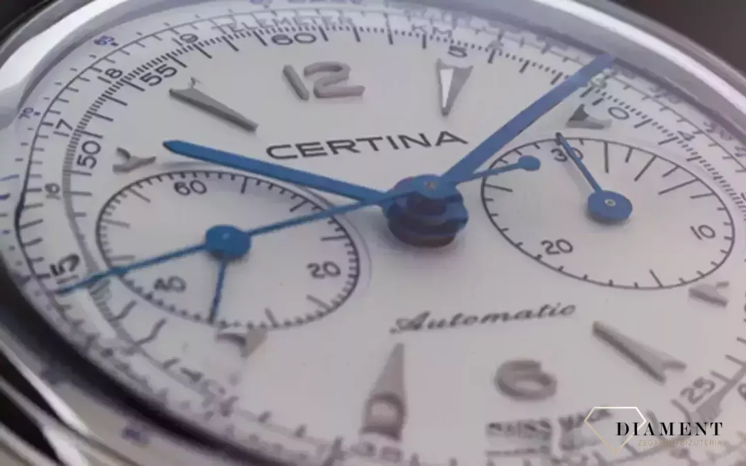 Zegarek męski mechaniczny a automatycznym naciągiem Certina na czarnym pasku C038.462.16.037.00.jpg