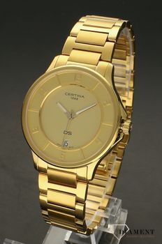 Zegarek damski w złotym kolorze Certina DS-6 Lady Chronometer C039.251.33.367 (4).jpg