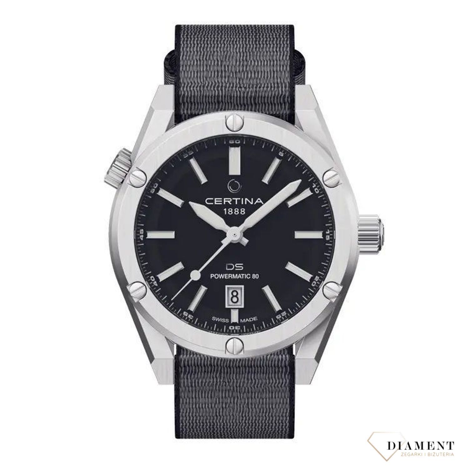 Zegarek męski Certina DS+ Kit Aqua & Sport Powermatic 80 C041.407.19.051.00. Zegarek Certina zestaw z wymiennymi częściami. Pomysł na prezent. Zegarek z paskiem i bransoletą. Zegarek automatyczny do nurkowania.3.jpg
