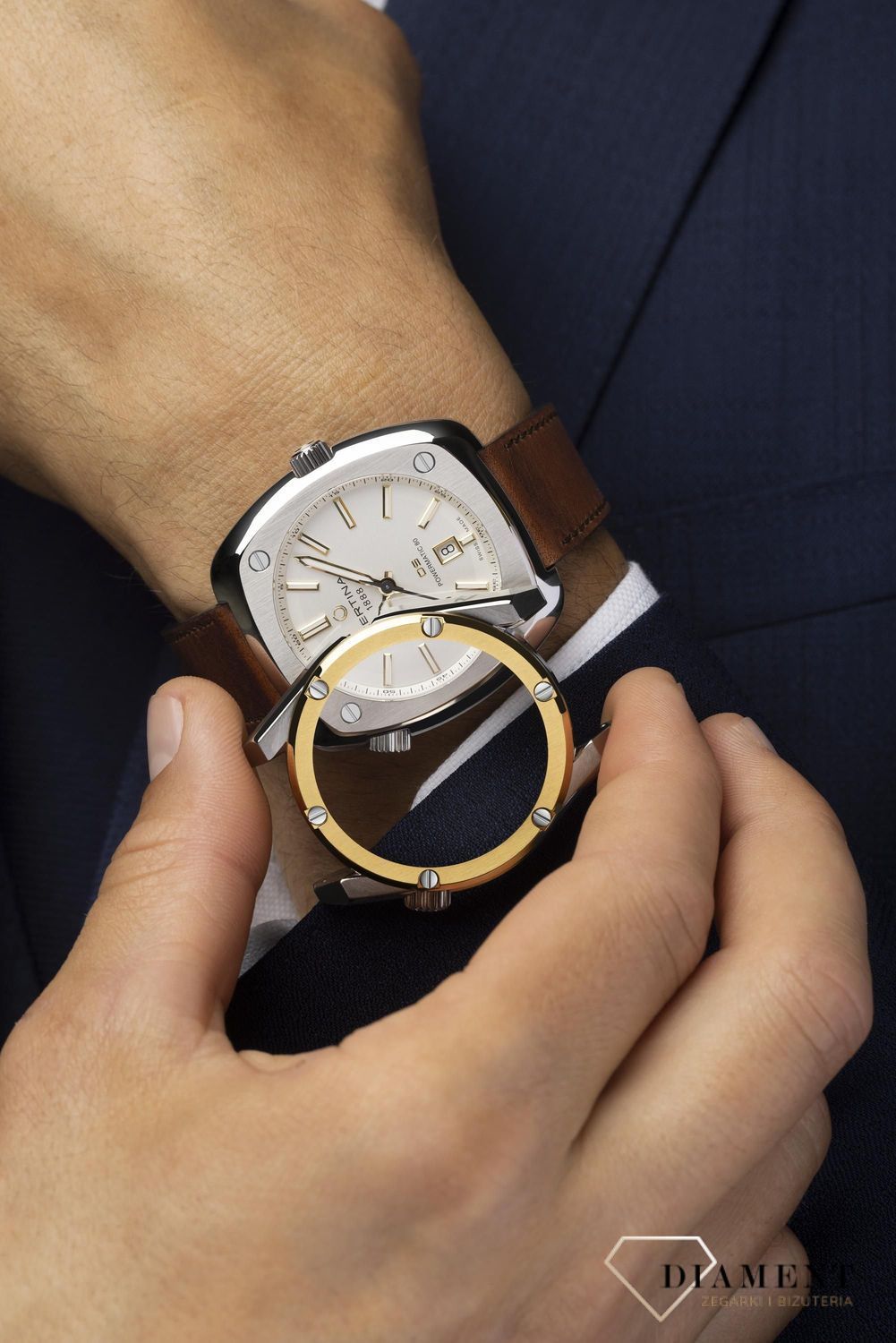 Zegarek męski Certina DS+ Kit Aqua & Sport Powermatic 80 C041.407.19.051.00. Zegarek Certina zestaw z wymiennymi częściami. Pomysł na prezent. Zegarek z paskiem i bransoletą. Zegarek automatyczny do nurkowania.3.jpg