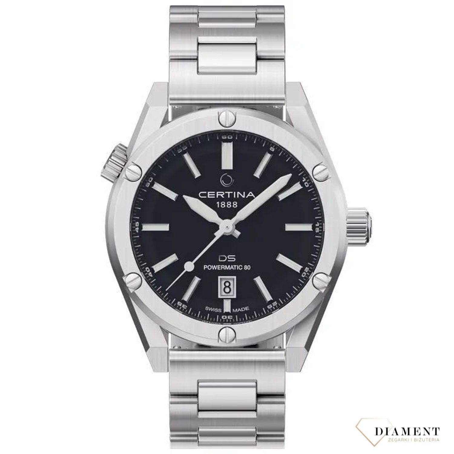 Zegarek męski Certina DS+ Kit Aqua & Sport Powermatic 80 C041.407.19.051.00. Zegarek Certina zestaw z wymiennymi częściami. Pomysł na prezent. Zegarek z paskiem i bransoletą. Zegarek automatyczny do nurkowania.3.jpg